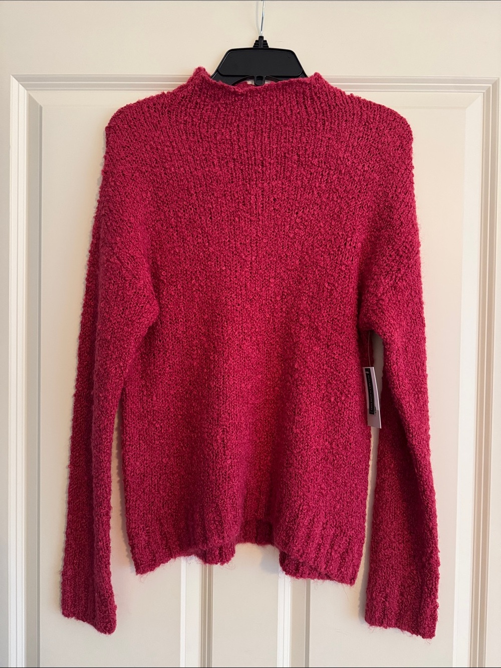 bp Plush Raspberry Bouclé Turtleneck Sweater NWT